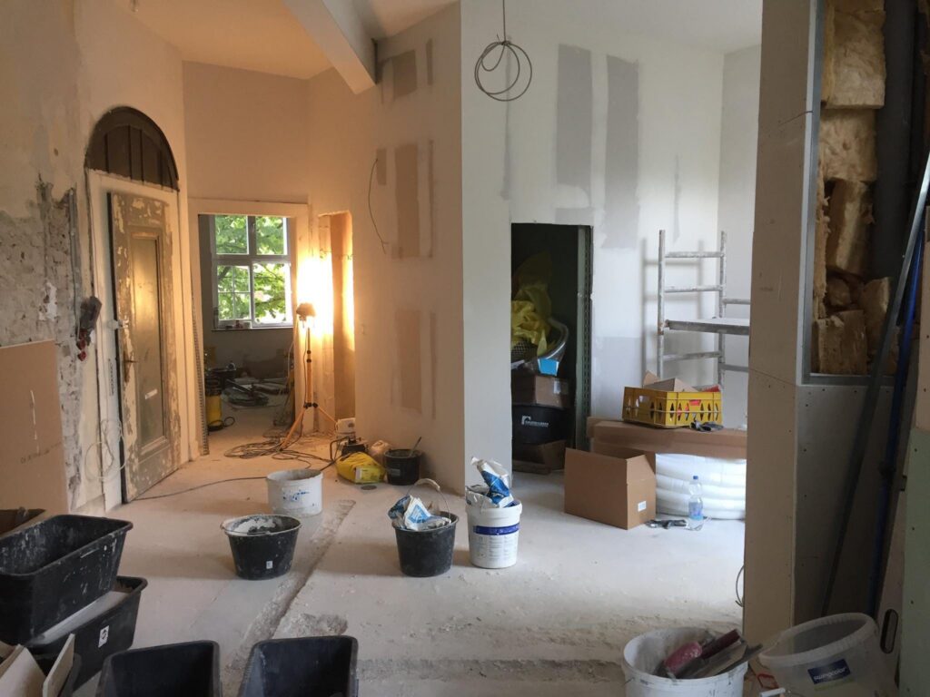 Innenausbau auf einer Bestandsbaustelle